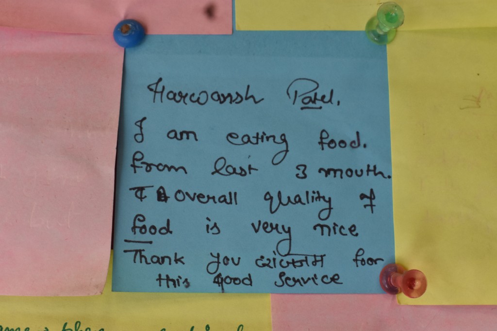 Student testimonials board