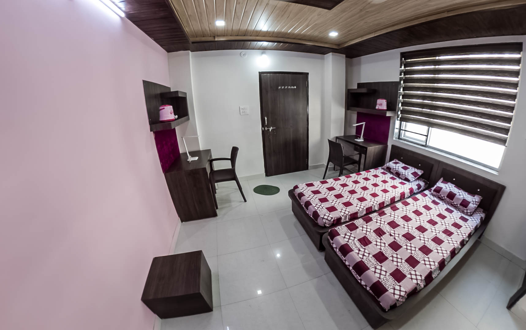 Double room study layout at The Princess