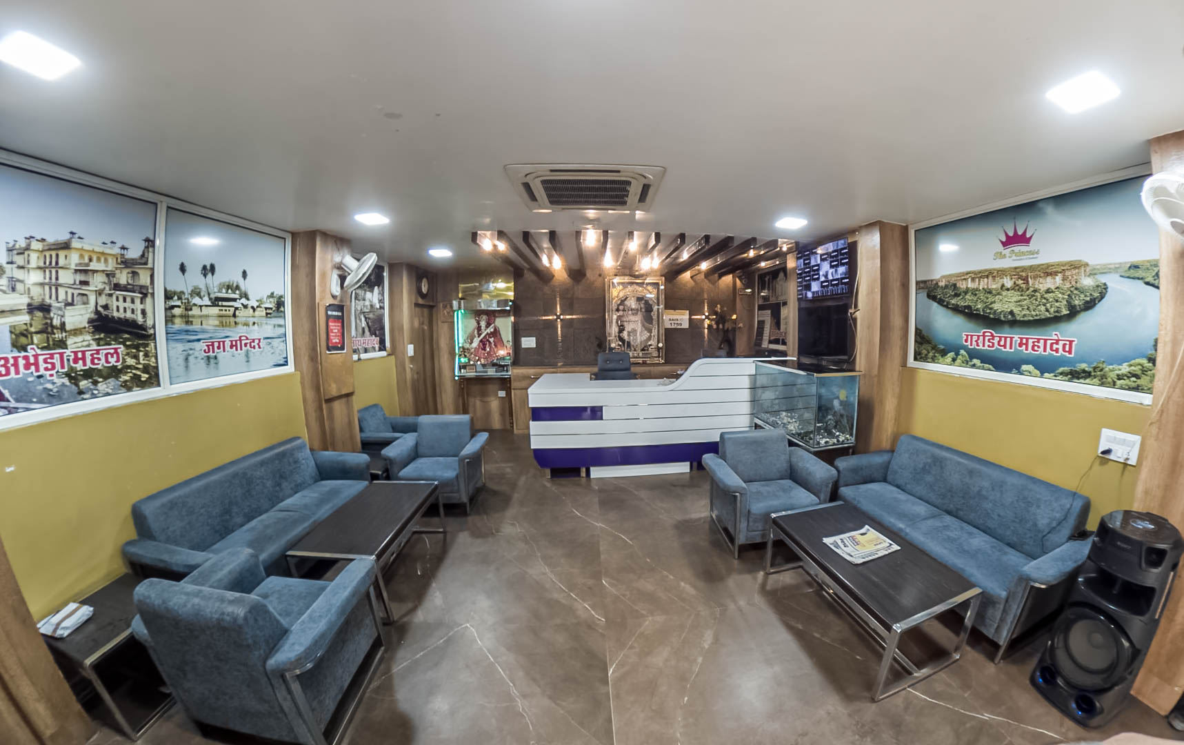 Reception lounge at The Princess