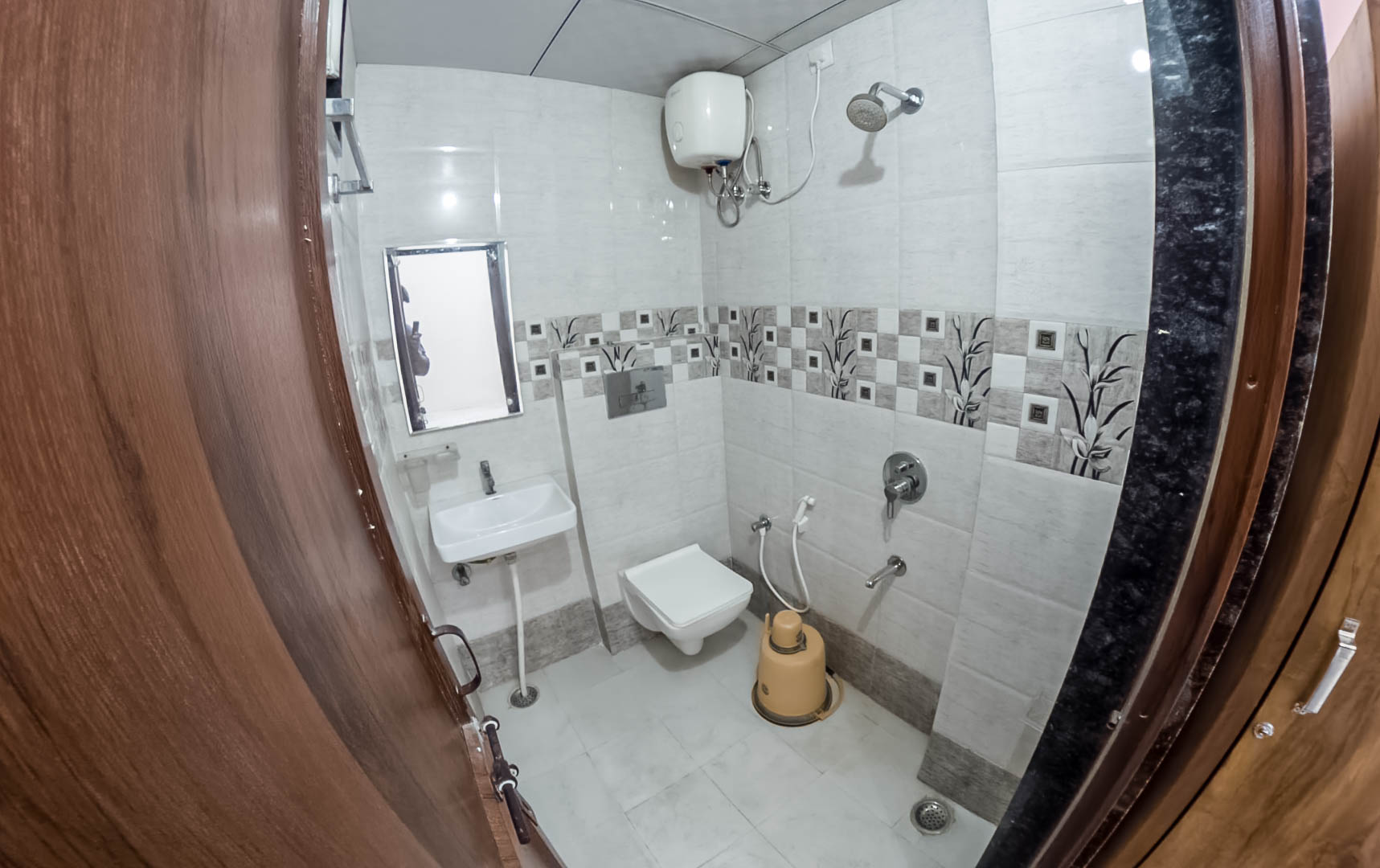 Attached washroom in a room at The Victoria Palace